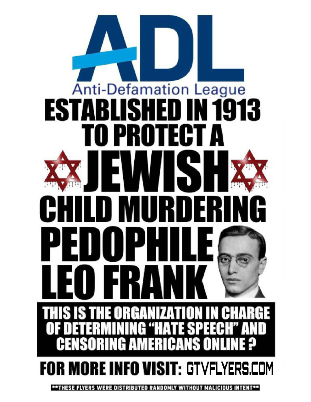 ADL Established in 1913 to Protect a Jewish Pedophile