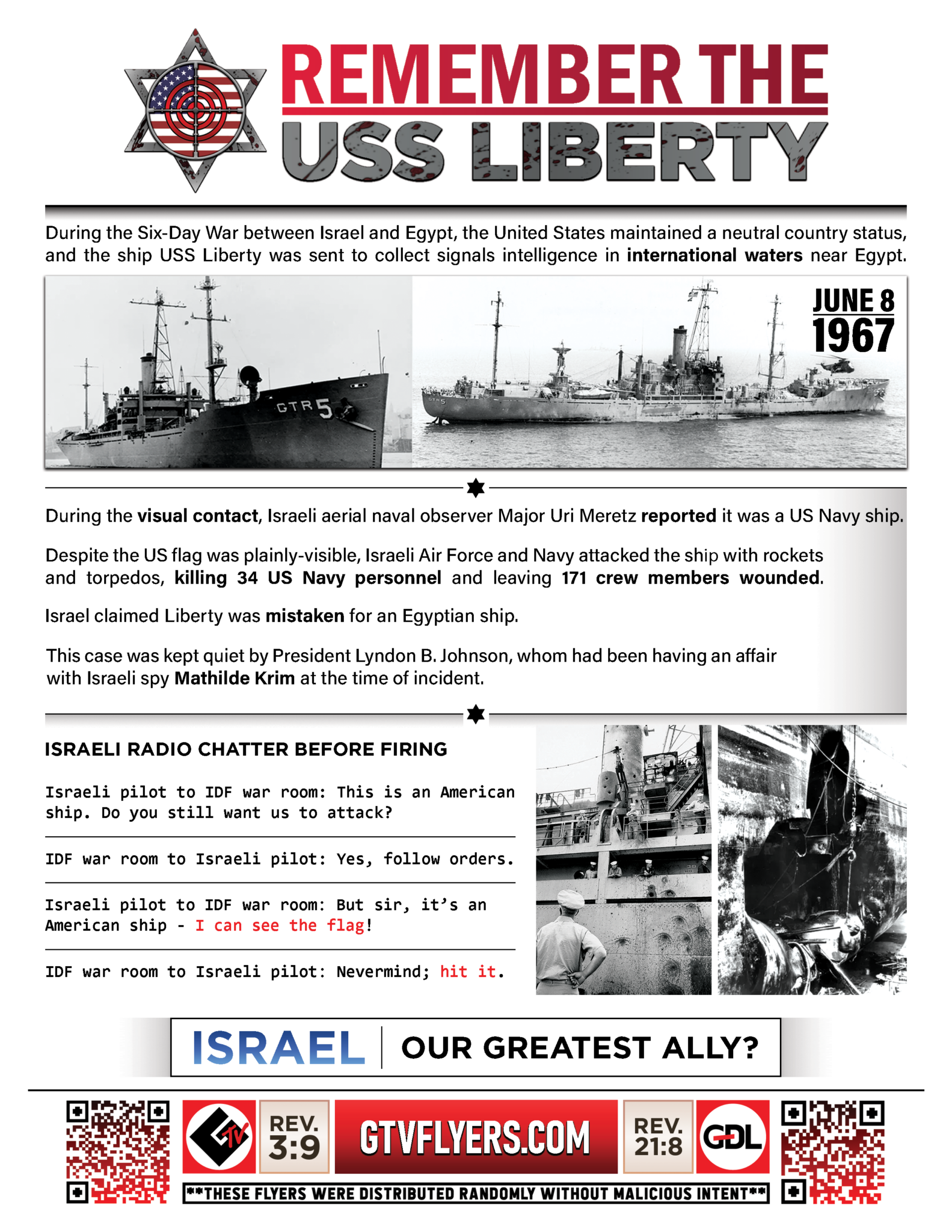 Remember the USS Liberty – GTV Flyers